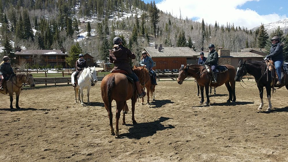 Julie teaching a clinic